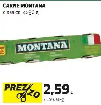 Coop Montana Carne Classica offerta