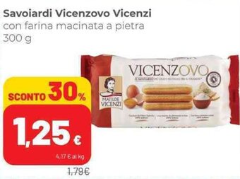 Coop Savoiardi Vicenzovo Vicenzi 300 g offerta