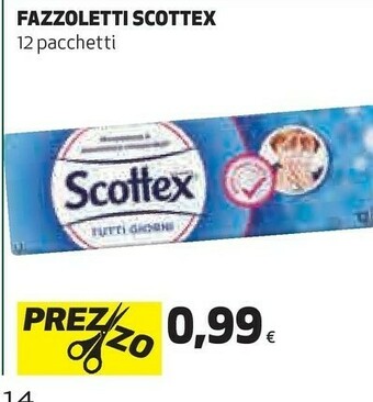 Coop Scottex Fazzoletti 12 Pacchetti offerta