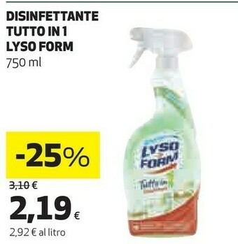 Coop Lysoform Disinfettante Tutto In 1 750 Ml offerta