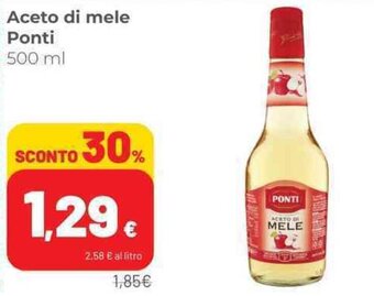 Coop Aceto di mele Ponti 500 ml offerta