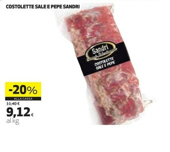 Coop Sandri Costolette Sale E Pepe offerta