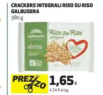 Coop Galbusera Galbusera - Cracker Integrali con Riso Riso su Riso offerta