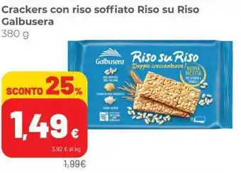 Coop Crackers con riso soffiato Riso su Riso Galbusera 380 g offerta