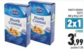 Conad RISOTTI CREMOSI SCOTTI 800 g 2 PEZZI offerta