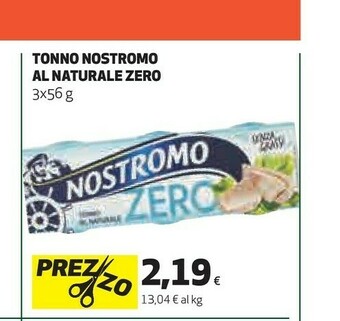 Coop Nostromo Tonno Al Naturale offerta