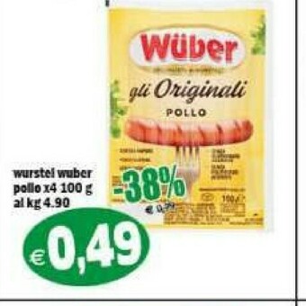 Gros Wuber Wurstel Pollo offerta