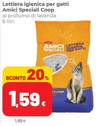 Coop Lettiera igienica per gatti Amici Speciali Coop 6 litri offerta