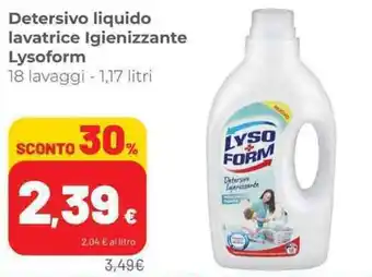 Coop Detersivo liquido lavatrice Igienizzante Lysoform 1,17 litri offerta