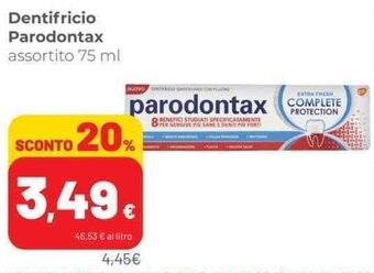 Coop Dentifricio Parodontax 75 ml offerta