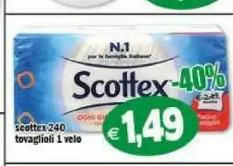 Scottex 240 Tovaglioli 1 Velo