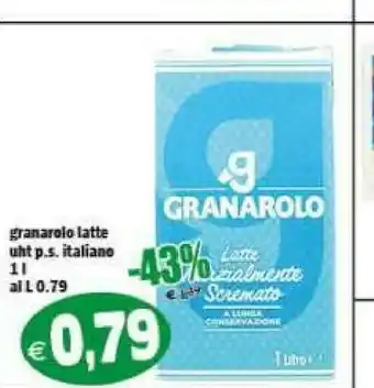 Gros Granarolo Latte Uht P.s Italiano offerta