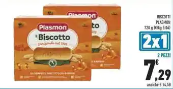 Conad BISCOTTI PLASMON 720 g 2 PEZZI offerta