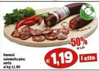 Gros Fiorucci Salamella Pice. Corta offerta