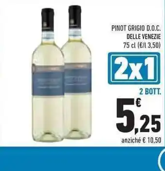 Conad PINOT GRIGIO D.O.C. DELLE VENEZIE 75 cl 2 BOTT. offerta