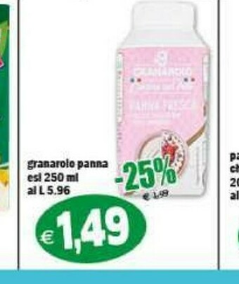Gros Granarolo Panna offerta