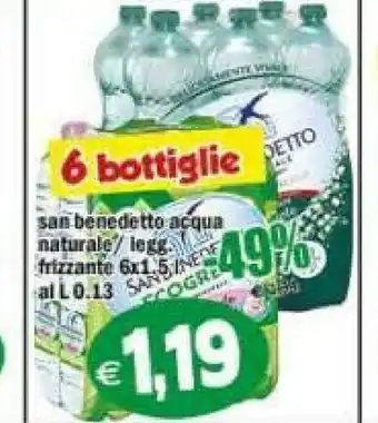 Gros San Benedetto Acqua Naturale 1500 G(ml) offerta