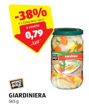 ALDI NATURE'S GOLD GIARDINIERA 565 g offerta