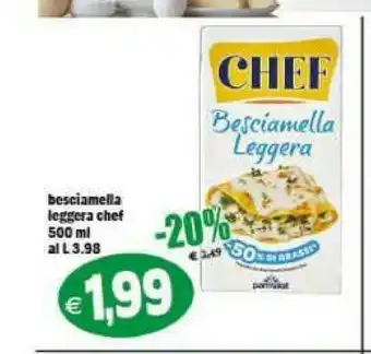 Gros Besciamella Leggera Chef offerta