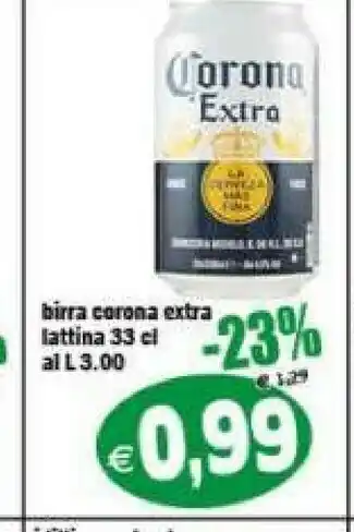Gros Corona Extra Birra Lattina offerta