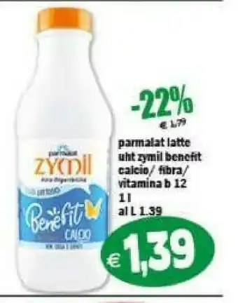 Il Castoro Supermercati Parmalat Latte Uht Zymil Benefit Fibra offerta