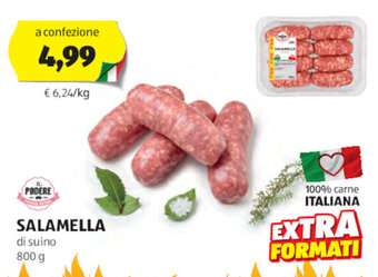 ALDI IL PODERE SALAMELLA 800 g offerta