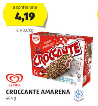 ALDI ALGIDA CROCCANTE AMARENA 464 g offerta