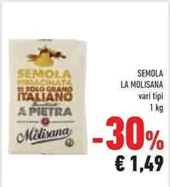 Conad SEMOLA LA MOLISANA vari tipi 1 kg offerta