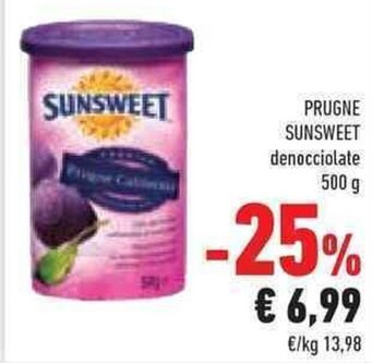 Conad PRUGNE SUNSWEET denocciolate 500 g offerta