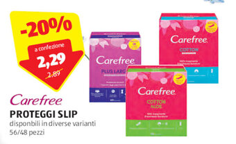Carefree PROTEGGI SLIP 56/48 pezzi