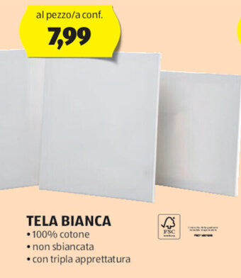 ALDI TELA BIANCA offerta