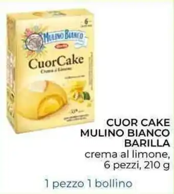 Conad City Barilla Mulino Bianco Cuor Cake 6 pezzi 210g offerta