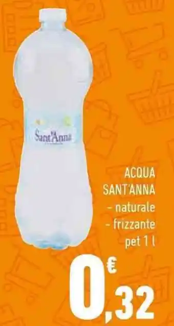 Conad ACQUA SANT'ANNA - naturale - frizzante pet 11 offerta