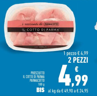 Conad PROSCIUTTO IL COTTO DI PARMA PARMACOTTO 100 g offerta