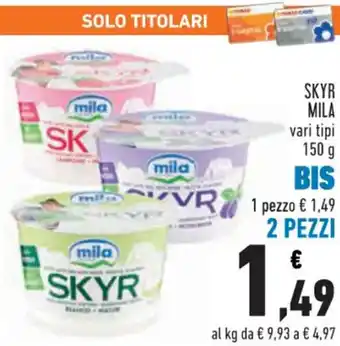 Conad SKYR MILA 150 g offerta