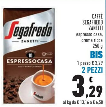 Conad CAFFÈ SEGAFREDO ZANETTI 250 g offerta