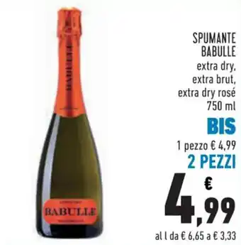 Conad SPUMANTE BABULLE 750 ml offerta