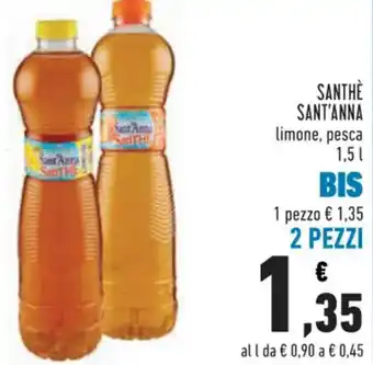 Conad SANTHÈ SANT'ANNA 1,5 l offerta
