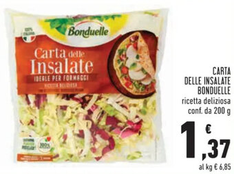 Conad CARTA DELLE INSALATE BONDUELLE 200 g offerta