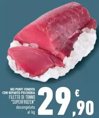 Conad FILETTO DI TONNO "SUPERFROZEN" offerta