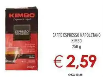Conad City Kimbo Espresso Napoletano Caffè 250g offerta