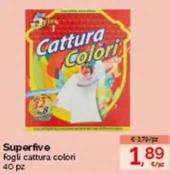 Acqua & Sapone Superfive Cattura Colori Fogli 40 pz offerta
