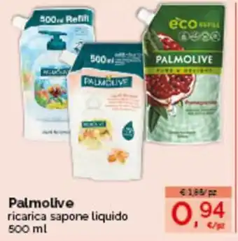 Acqua & Sapone Palmolive Sapone Liquido ricarica 500ml offerta