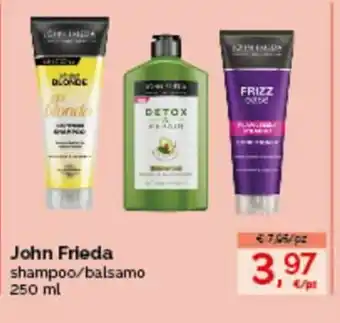 Acqua & Sapone John Frieda shampoo/balsamo 250ml offerta