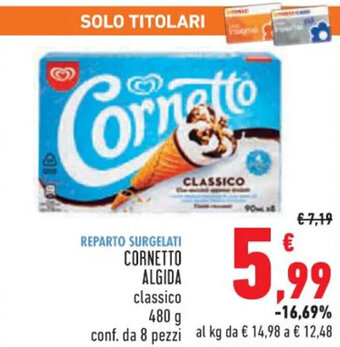 Conad CORNETTO ALGIDA 480 g offerta