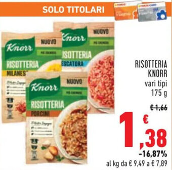 Conad RISOTTERIA KNORR 175 g offerta