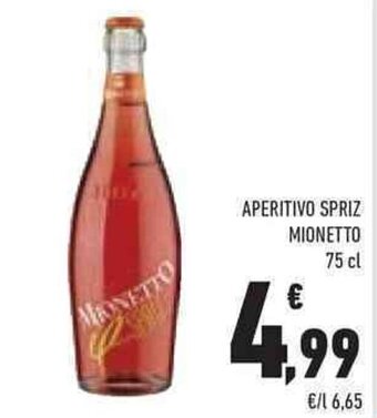 Conad APERITIVO SPRIZ MIONETTO 75 cl offerta