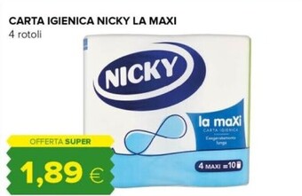Tigre Nicky carta igienica la maxi offerta