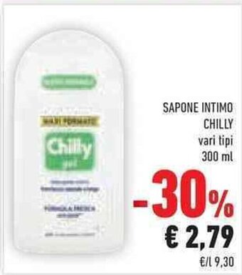 Conad SAPONE INTIMO CHILLY vari tipi 300 ml offerta
