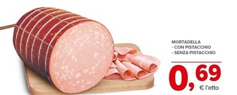 Todis Mortadella con pistacchio offerta
